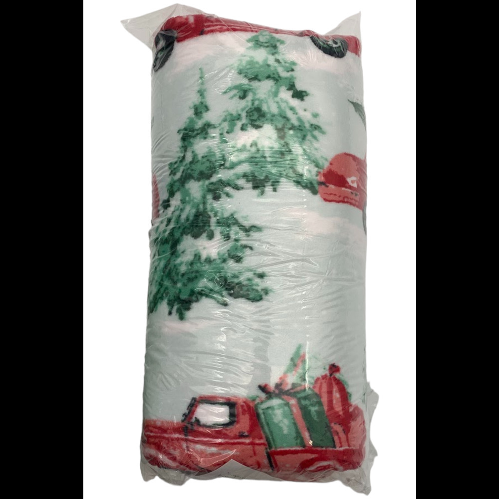Kringle Express 60" x 80" Holiday Printed Throws Travel Red Truck